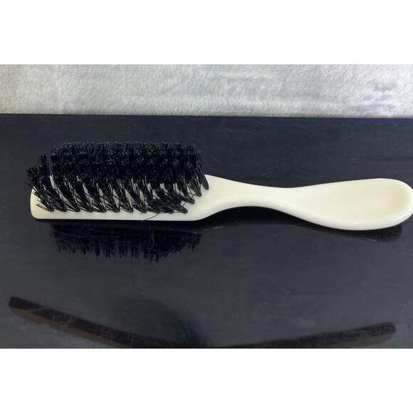 Vintage White Nylon Hair Brush Plastic Firm Bristles Number 2 - Picture 3 of 7